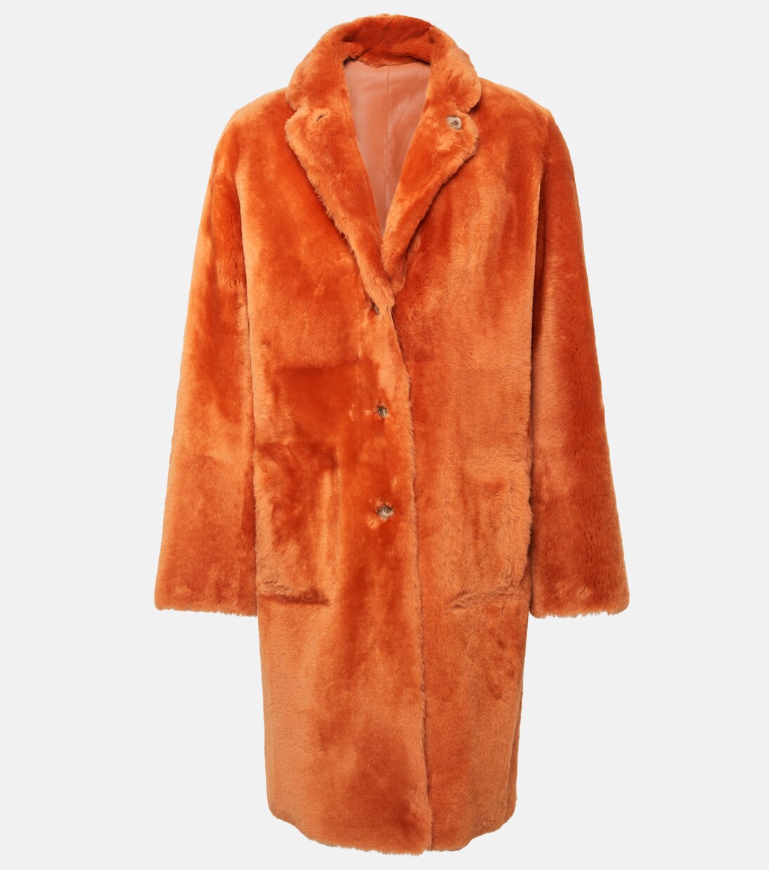Britanny reversible shearling coat in brown Joseph Mytheresa