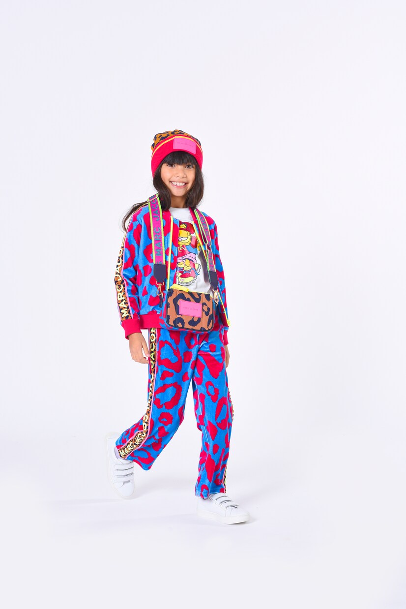 Leopard-print cotton-blend track jacket  | Marc Jacobs Kids