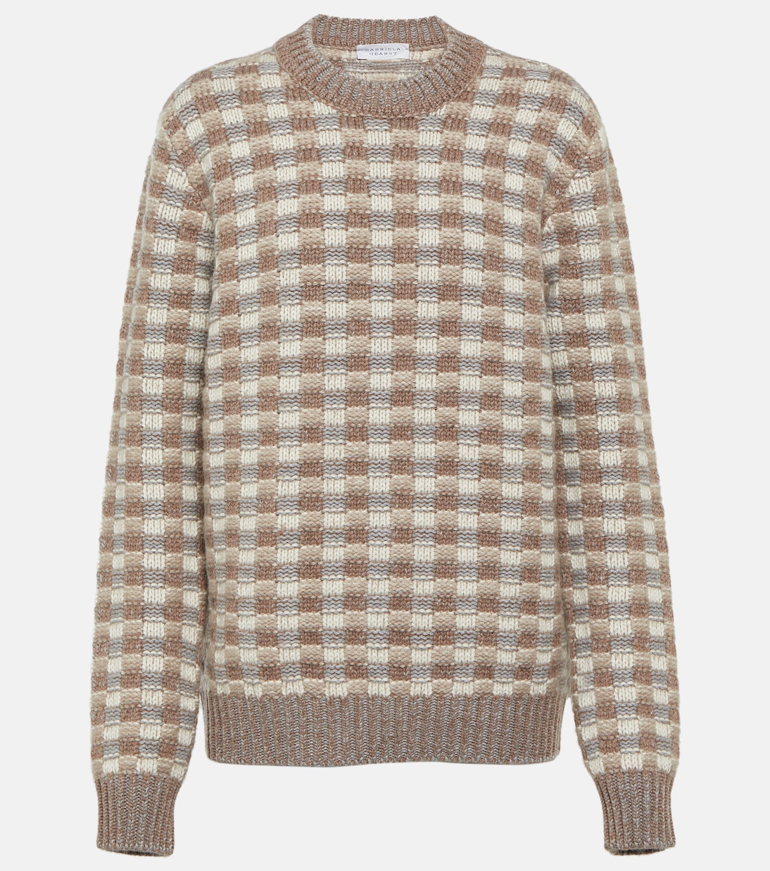 Pull Chez en cachemire à carreaux | Gabriela Hearst