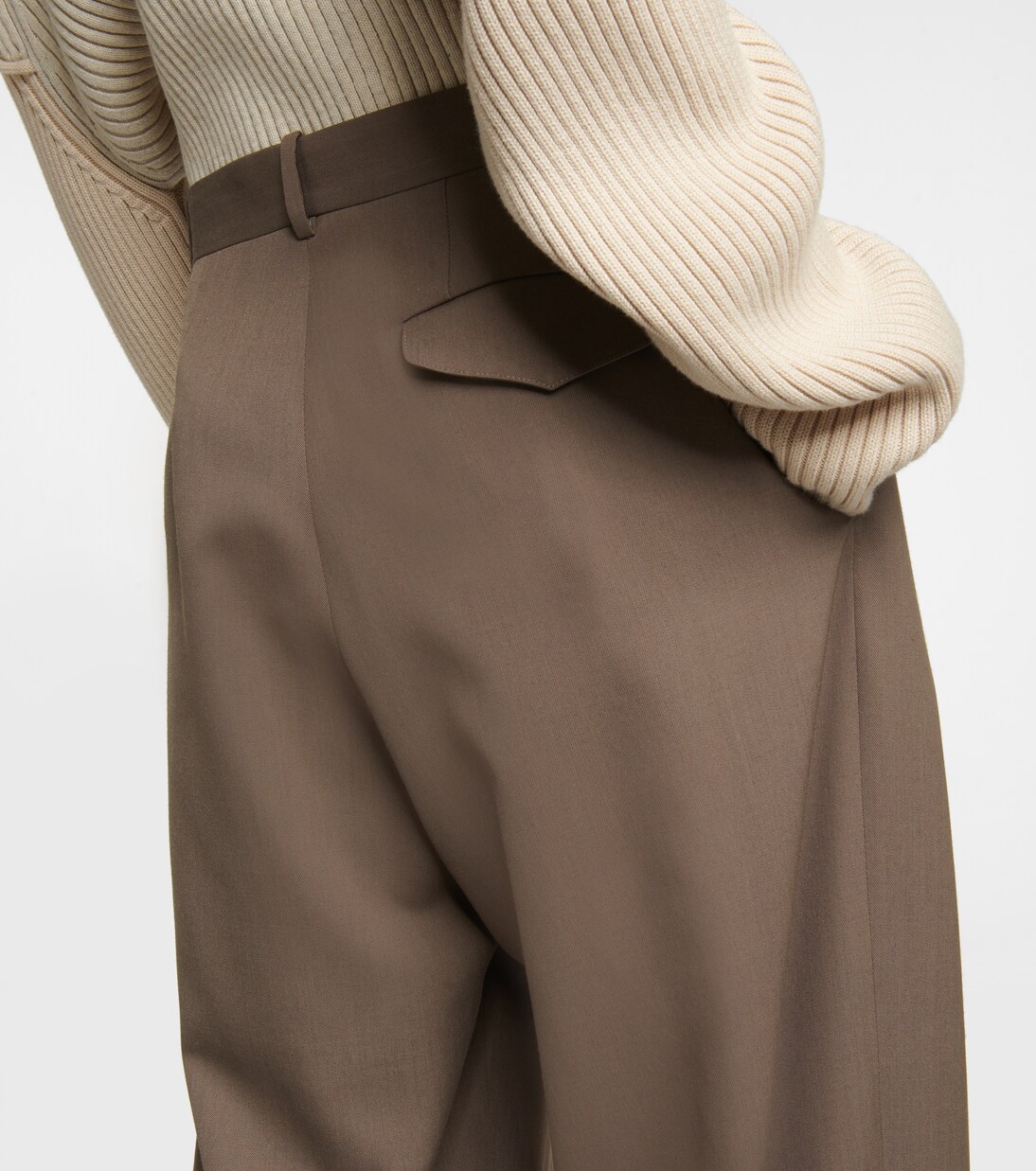 Pantaloni Rufos a gamba larga in twill | The Row