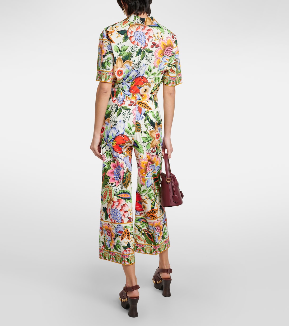 Jupe-culotte en coton à fleurs | Etro