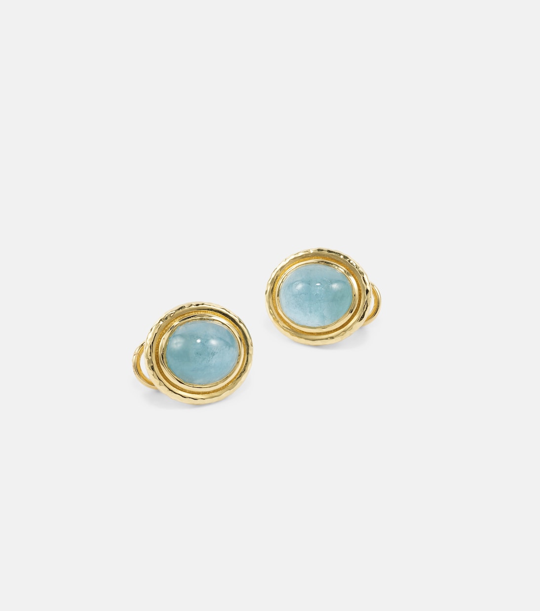 Orecchini in oro 18kt Horizon di Octavia Elizabeth con acquemarine eleganti