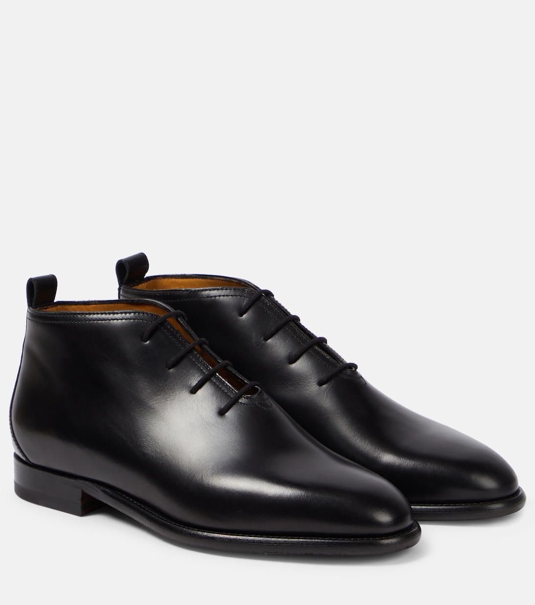 Grant leather lace-up boots | The Row