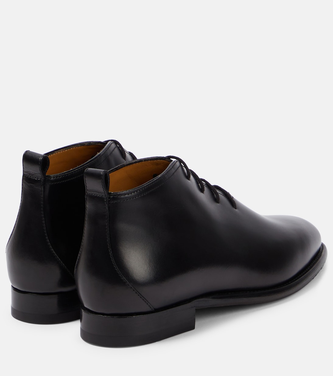 Grant leather lace-up boots | The Row