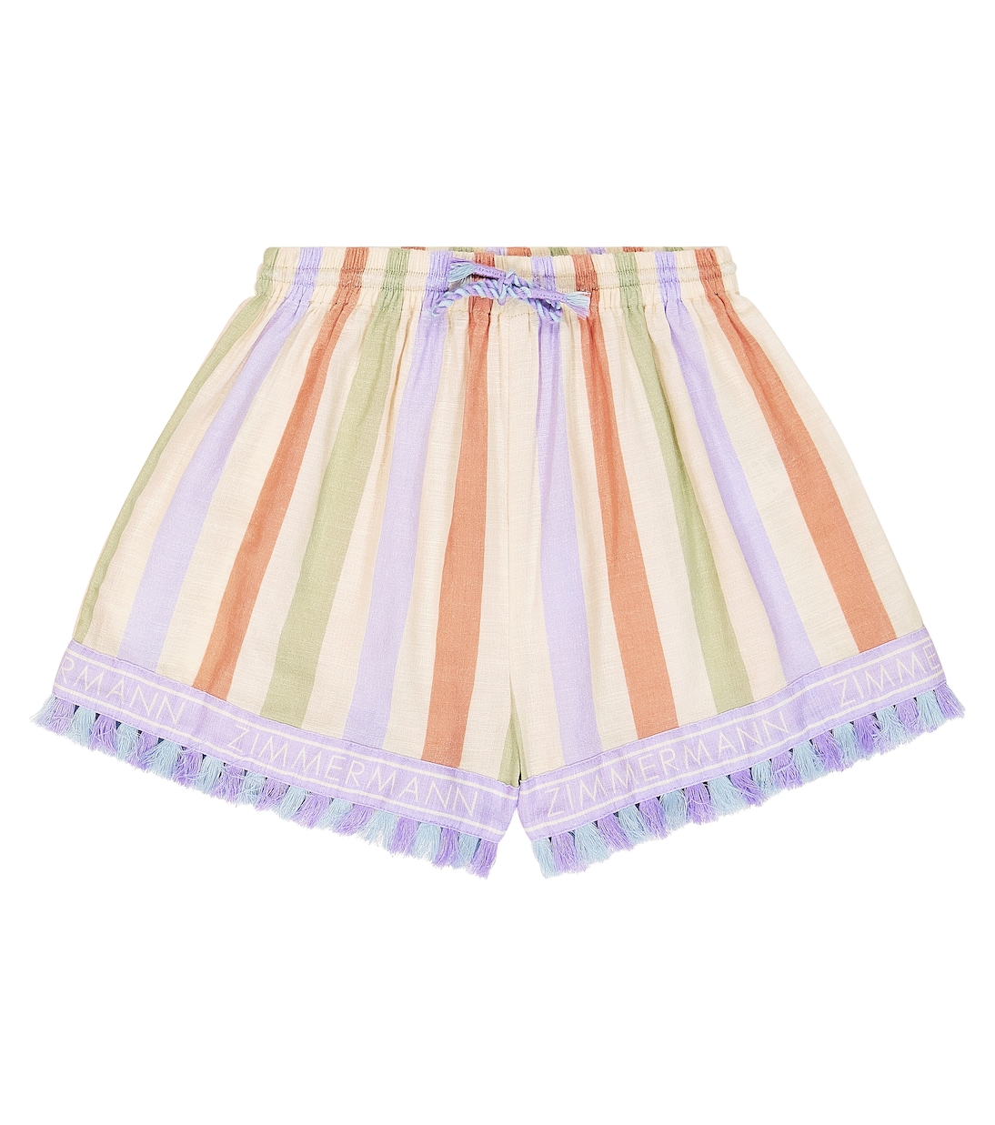 Shorts August de algodón a rayas | Zimmermann Kids
