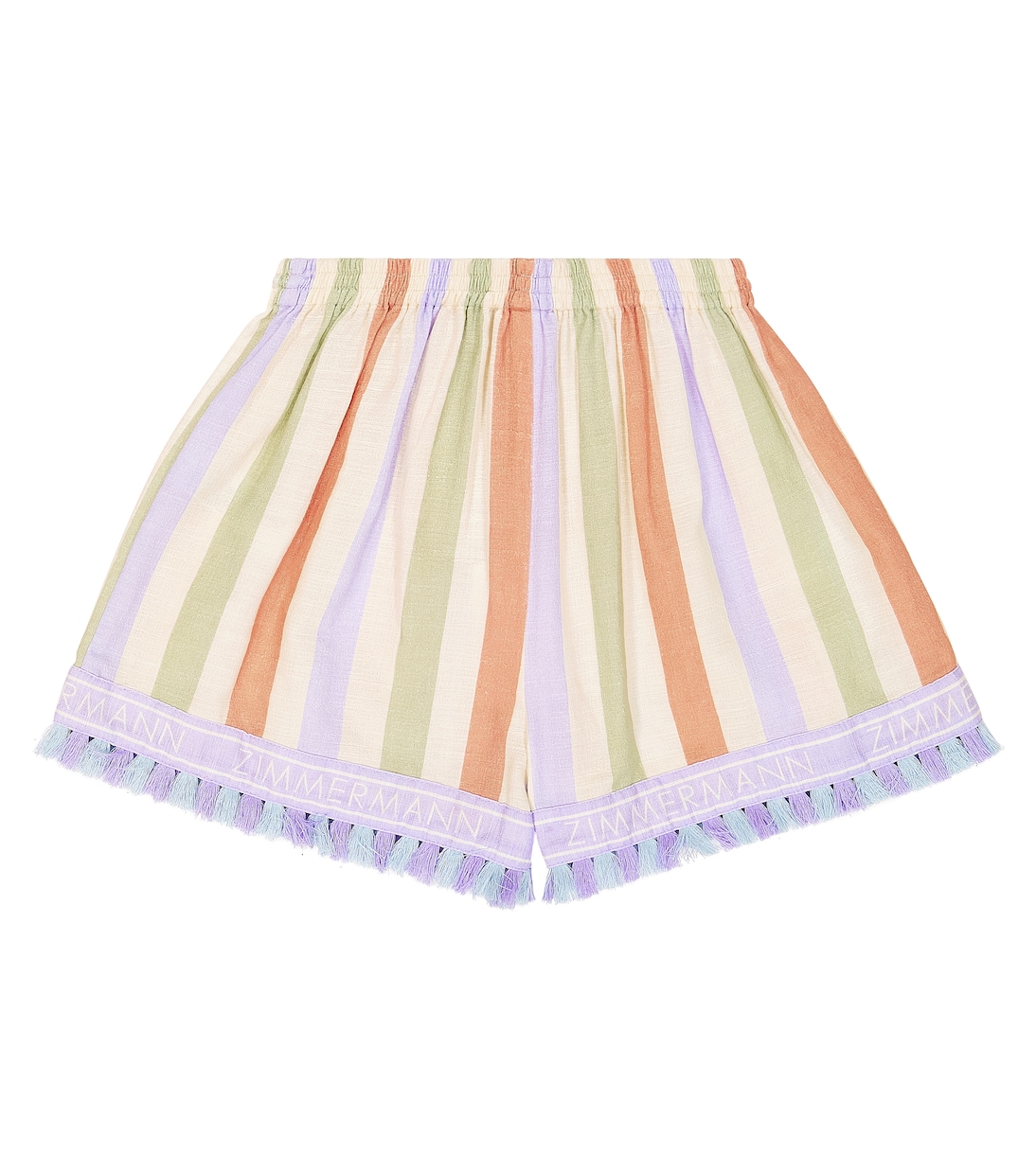 Shorts August de algodón a rayas | Zimmermann Kids