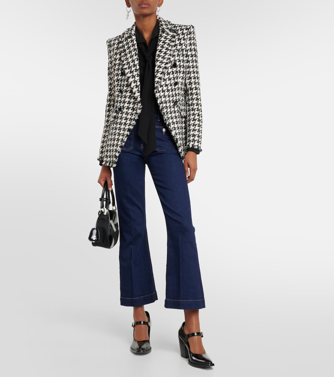 Cropped Flared Jeans Carson | Veronica Beard