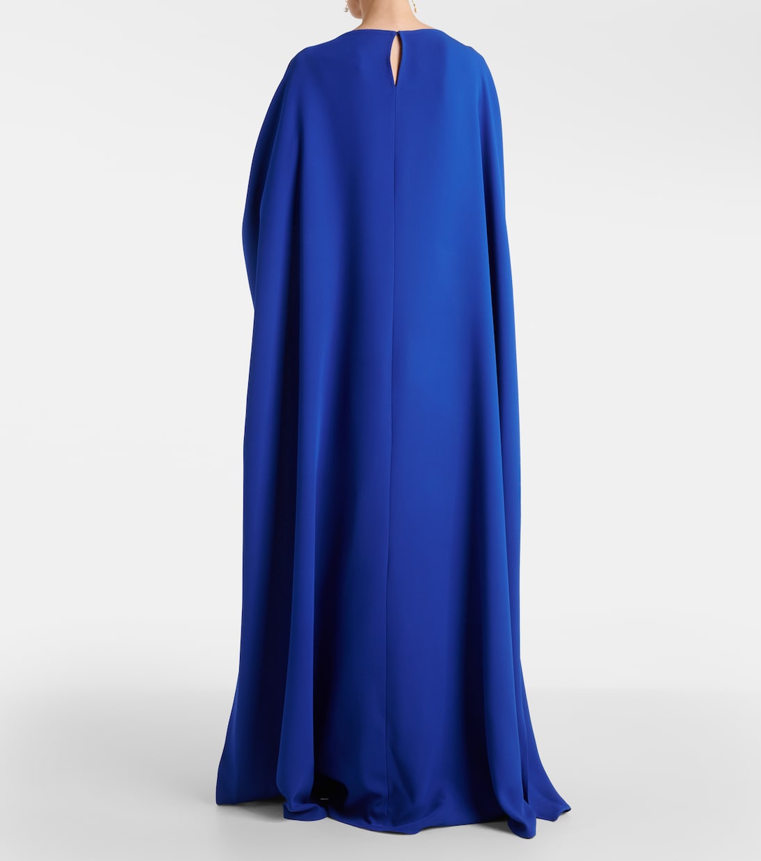 Vestido de fiesta de seda con capa | Valentino