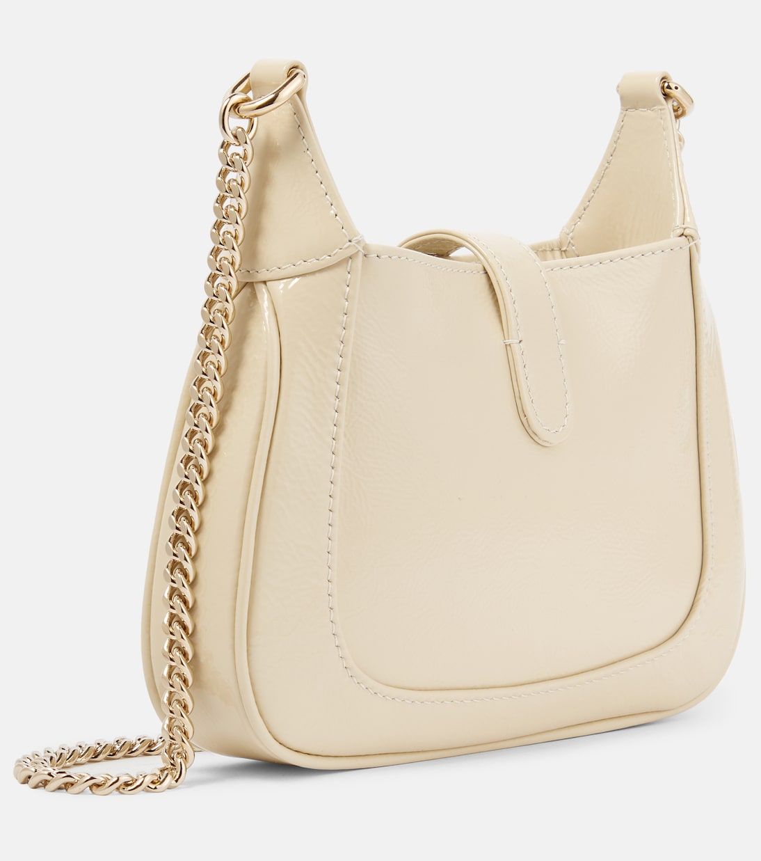 Schultertasche Gucci Jackie Notte Mini aus Lackleder | Gucci