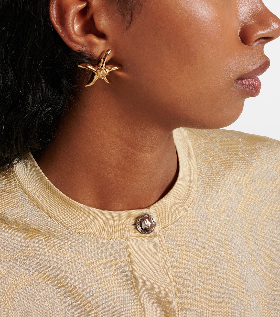 Barocco Sea logo earrings | Versace