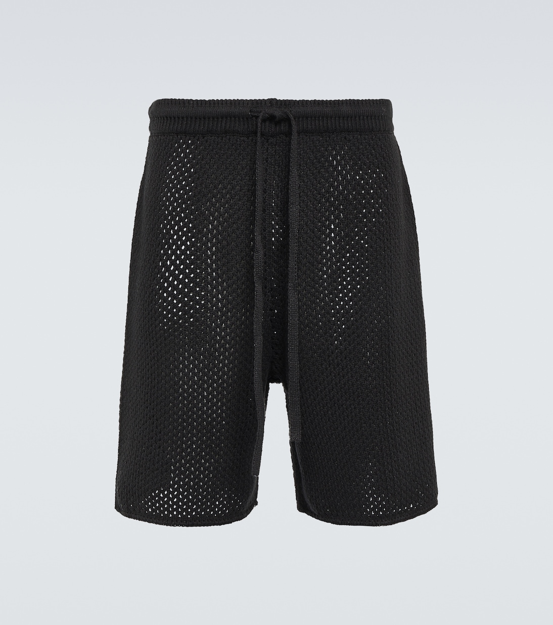 Shorts de croché de mezcla de algodón | Commas