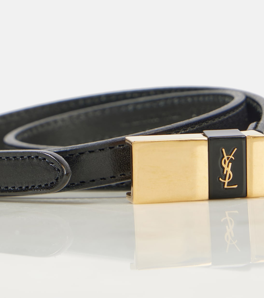 Cintura in Pelle Saint Laurent per Giovani Stilisti