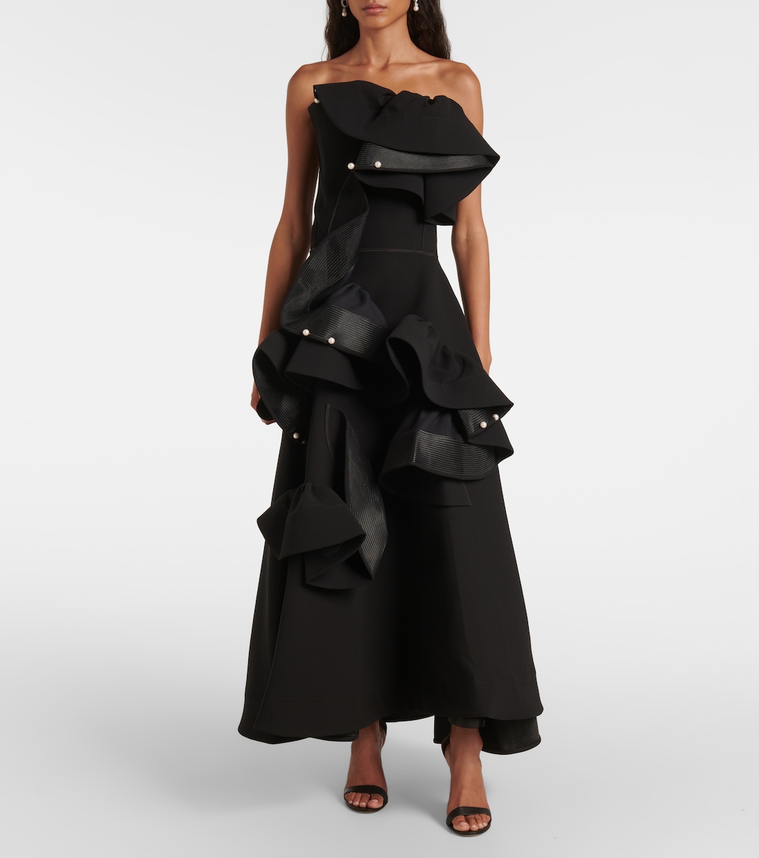 Abito bustier Fateful con volant | Maticevski