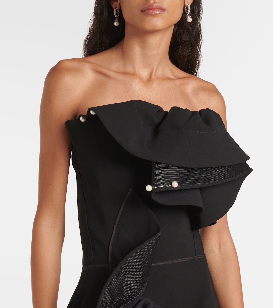 Abito bustier Fateful con volant | Maticevski