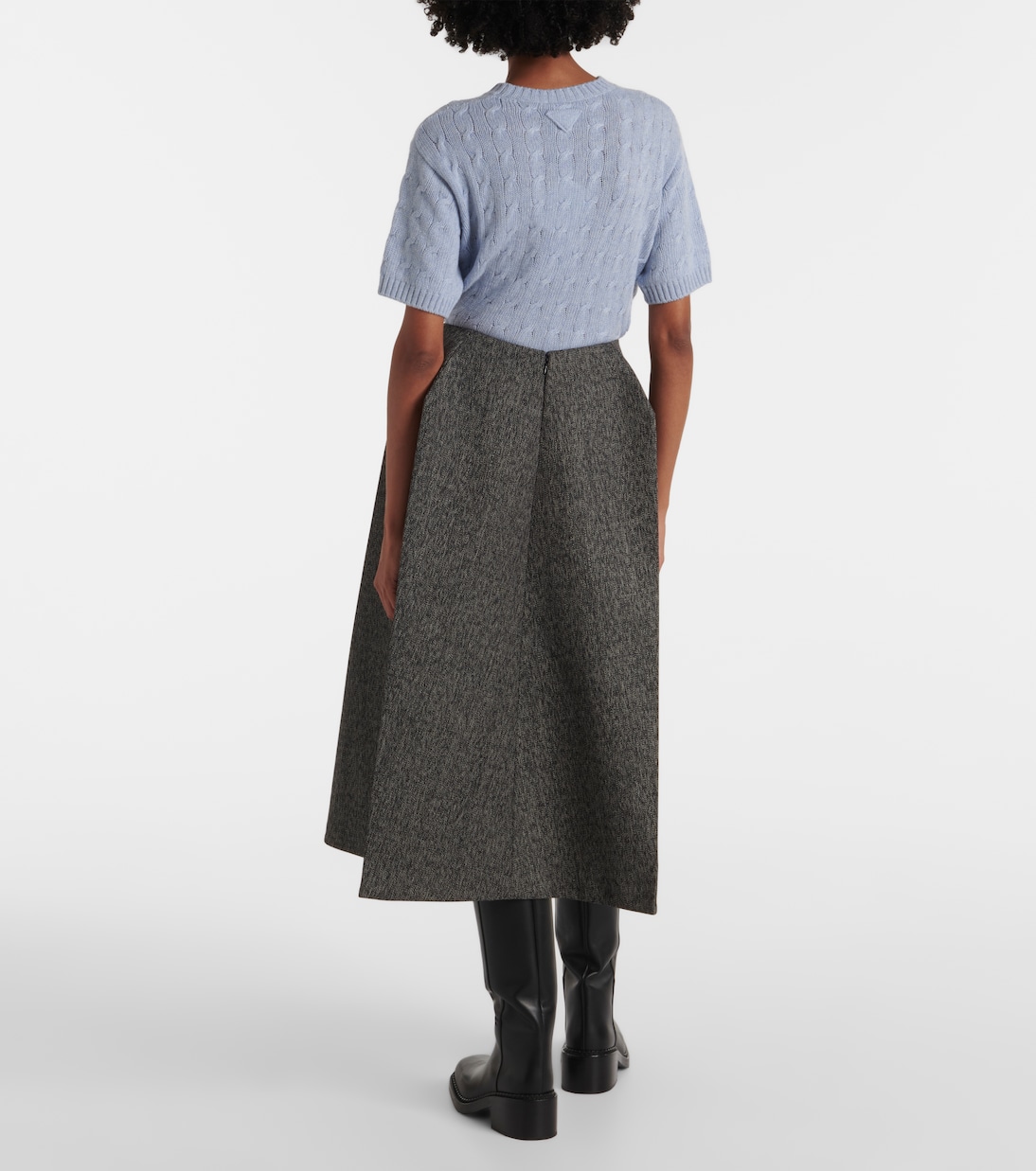 Jupe longue en laine | Prada