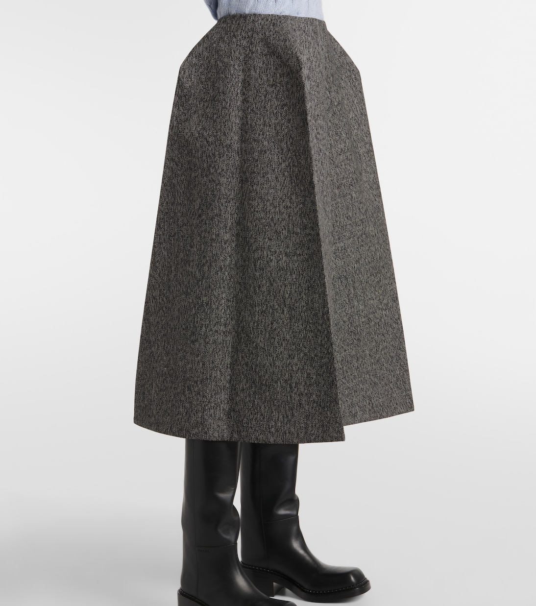 Jupe longue en laine | Prada