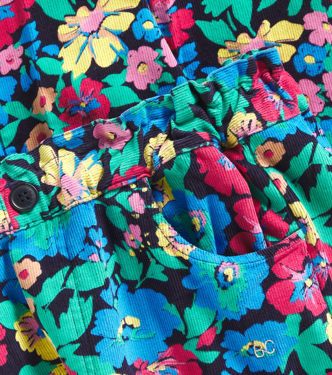 Flowers cotton corduroy pants | Bobo Choses