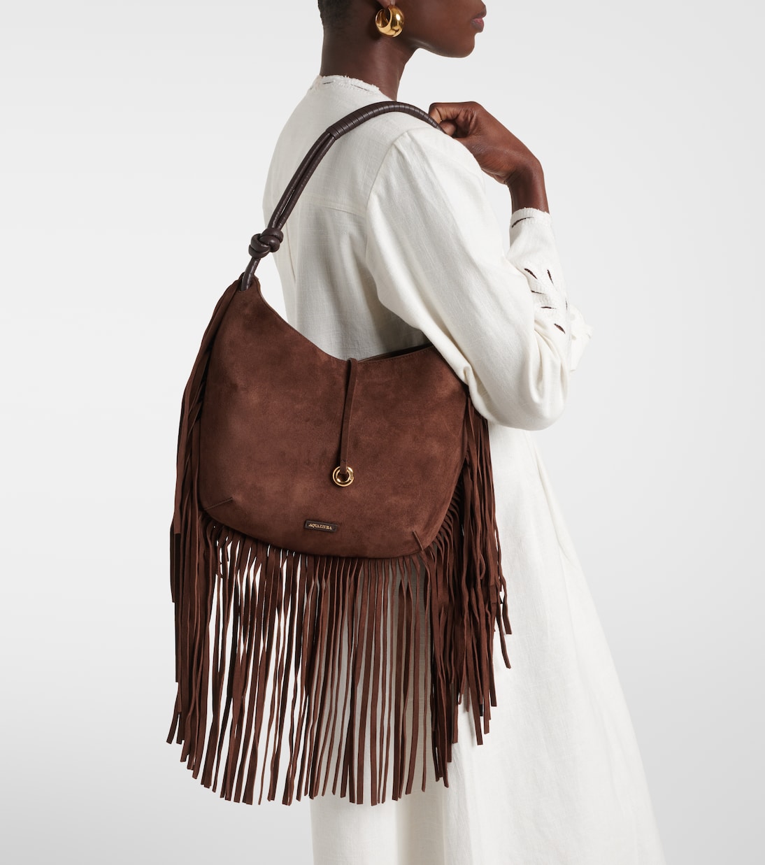 Sac Gytane Medium en daim | Aquazzura