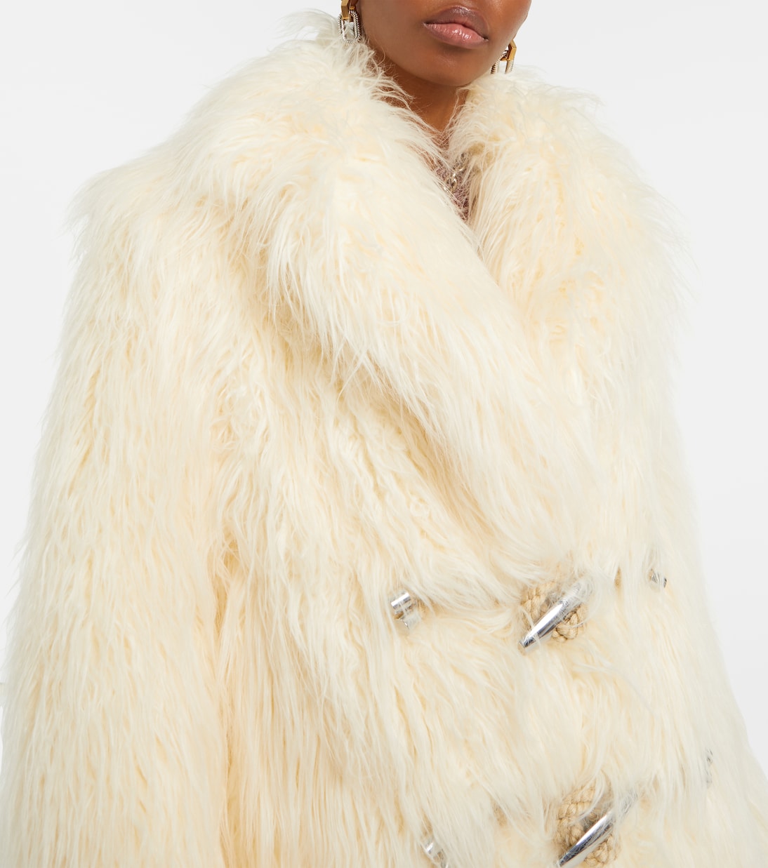Faux shearling jacket | Rabanne