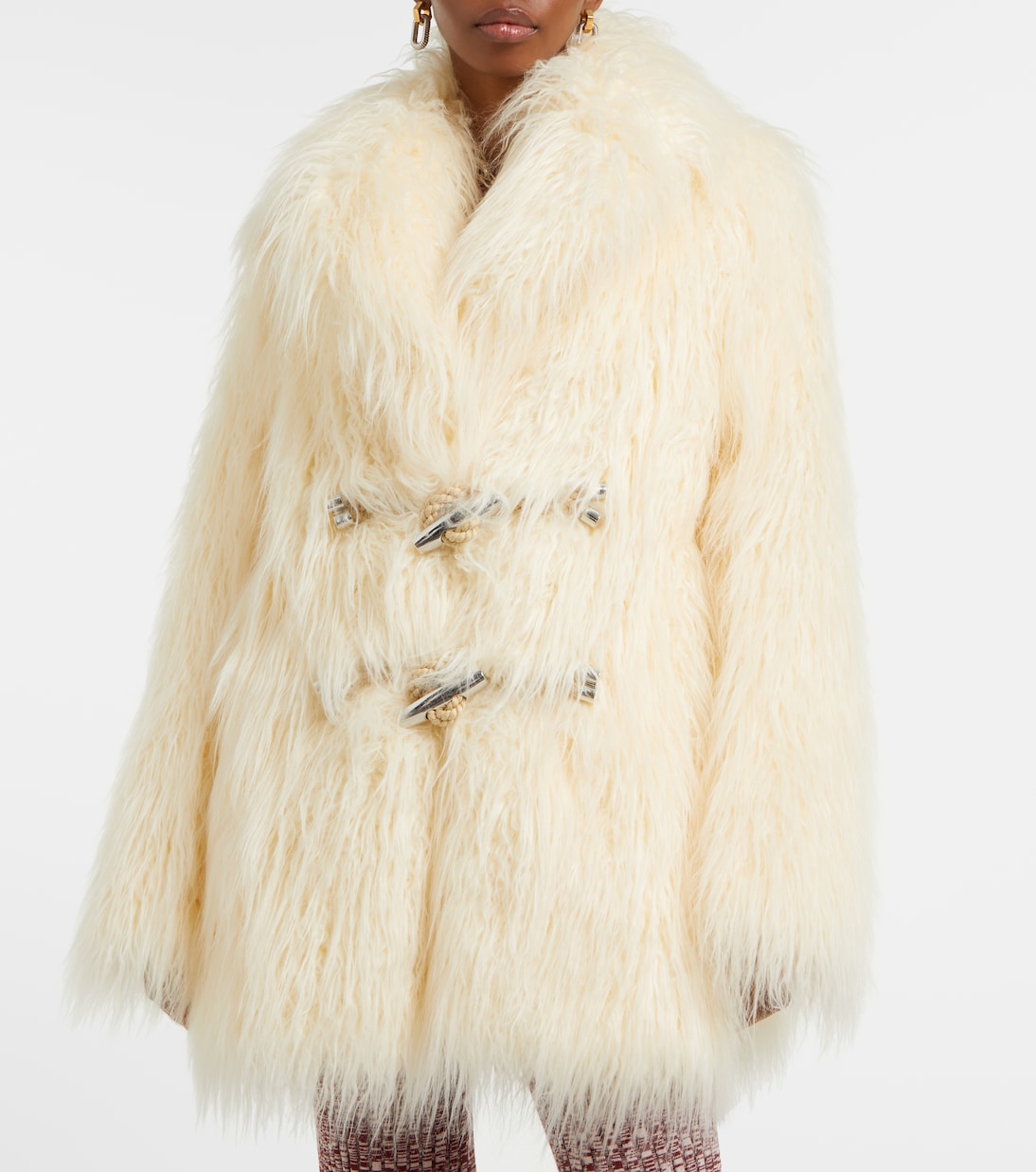 Faux shearling jacket | Rabanne