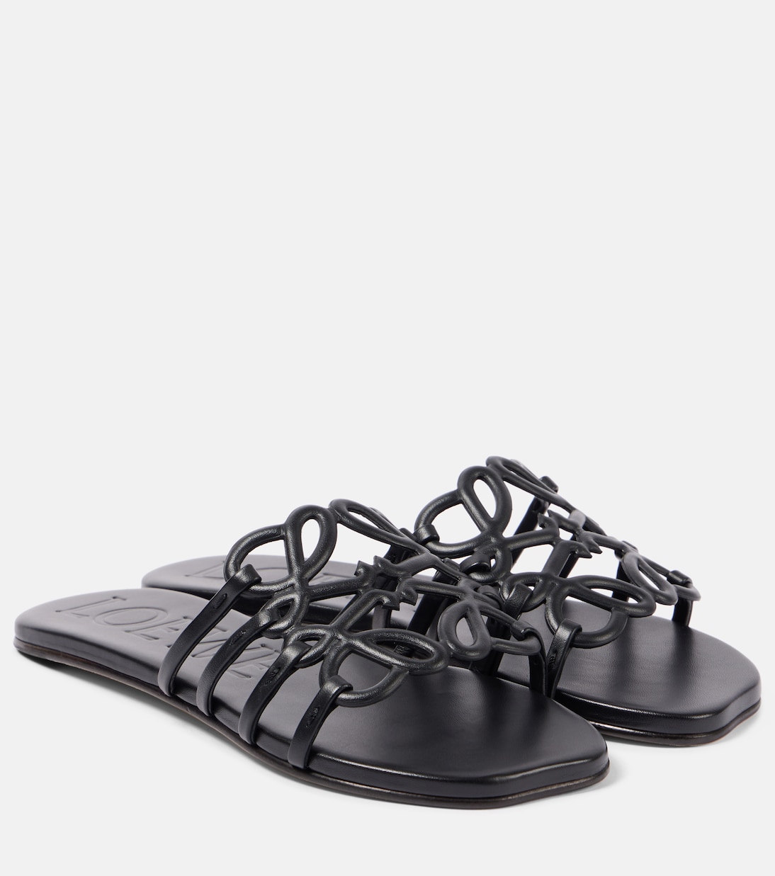 Petal Anagram leather slides | Loewe