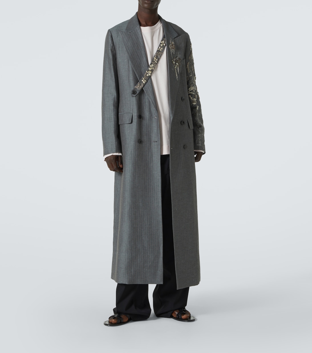 Mantel aus Leinen und Wolle | Dries Van Noten