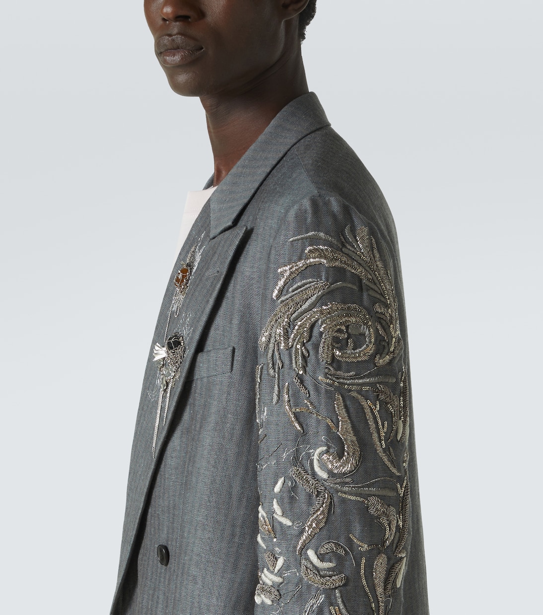 Mantel aus Leinen und Wolle | Dries Van Noten