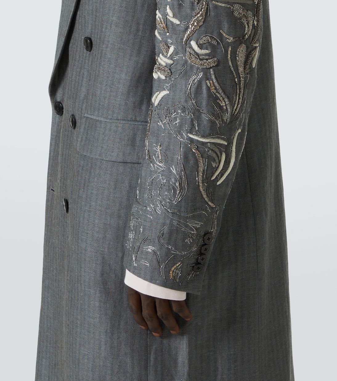 Mantel aus Leinen und Wolle | Dries Van Noten