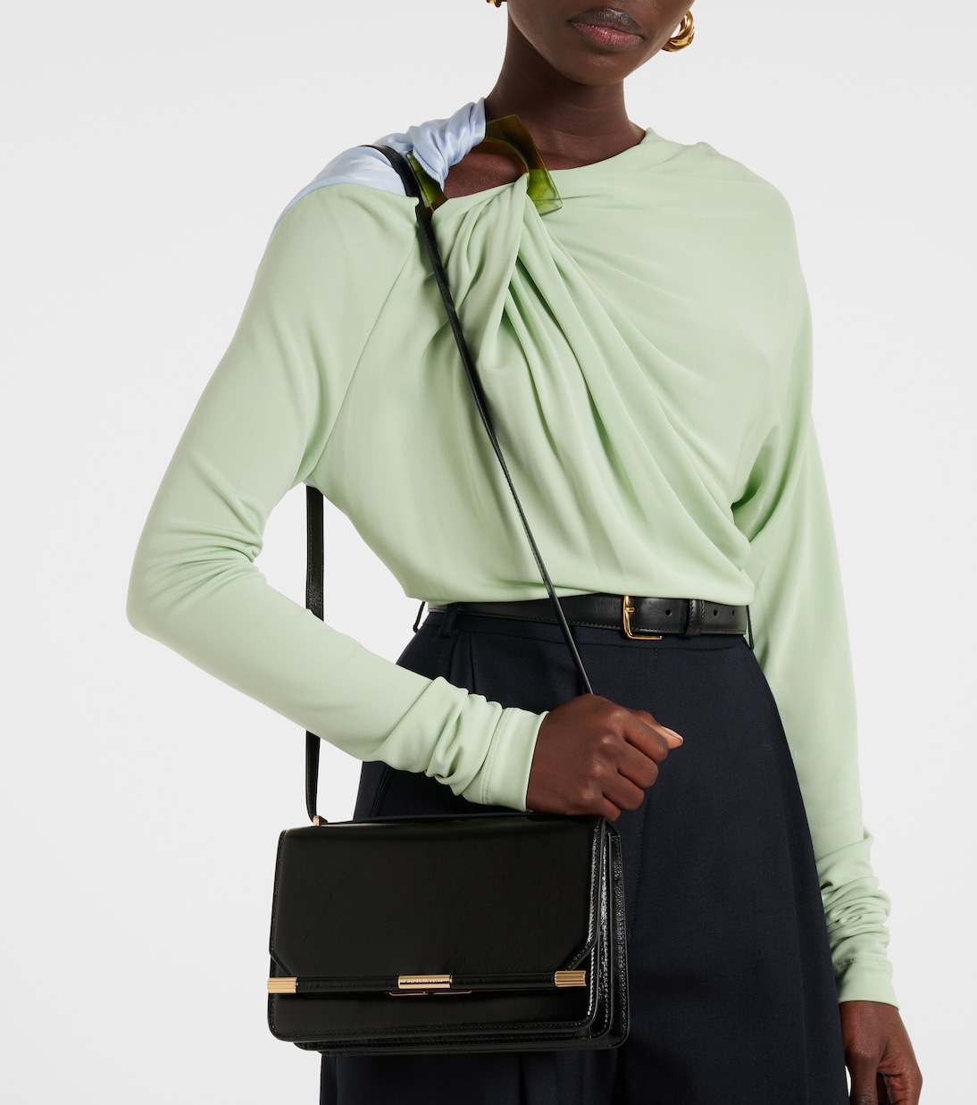 Borsa a tracolla 202 Small in pelle | Victoria Beckham