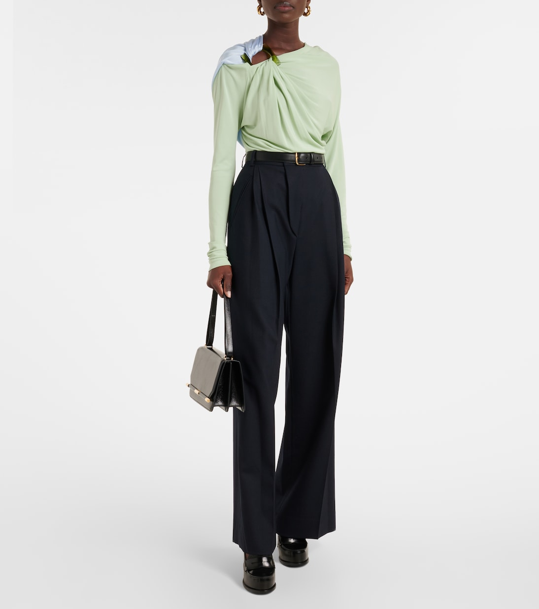 Borsa a tracolla 202 Small in pelle | Victoria Beckham