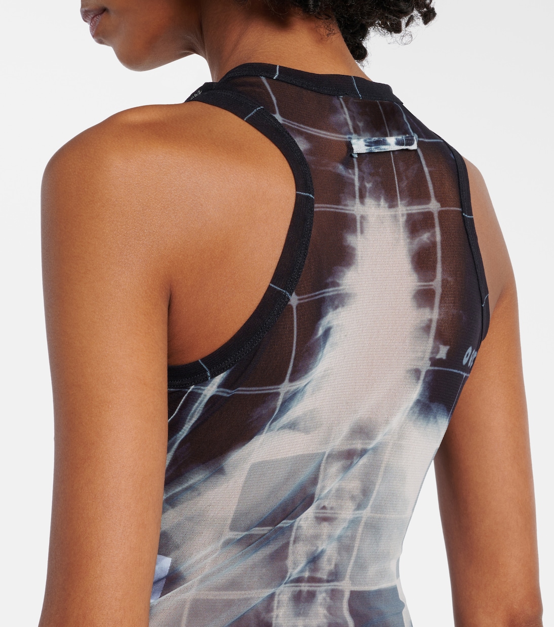 Printed tulle bodysuit | Jean Paul Gaultier