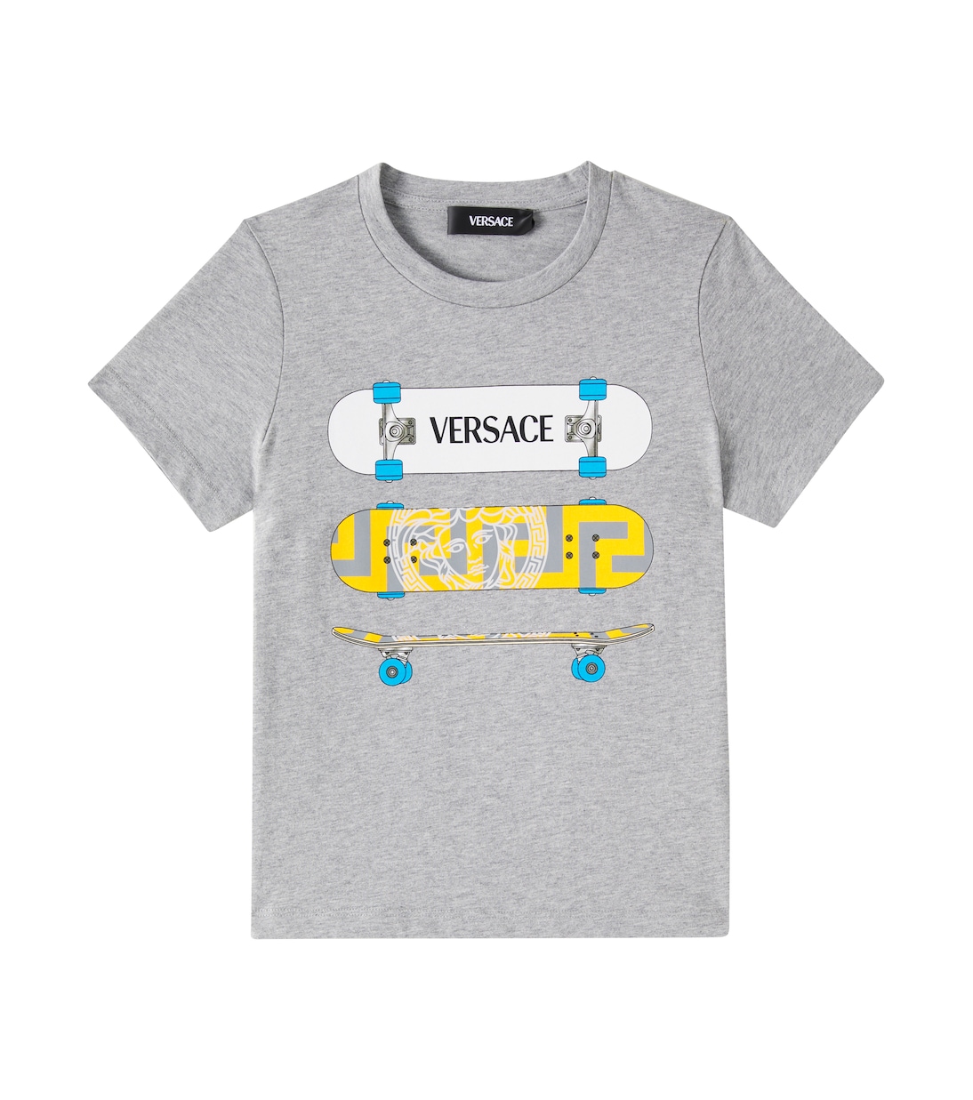 Camiseta de jersey de algodón estampada | Versace Kids