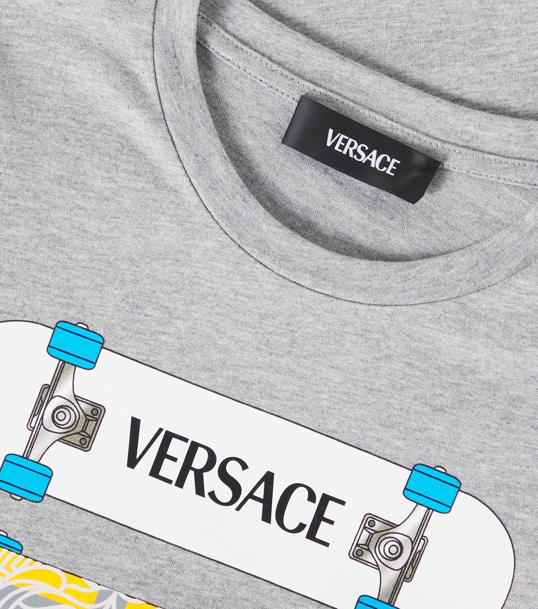 Camiseta de jersey de algodón estampada | Versace Kids
