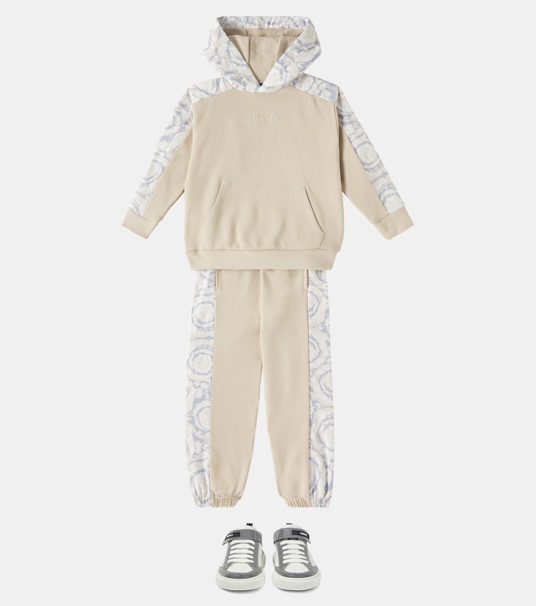 Sudadera con capucha Barocco de algodón | Versace Kids