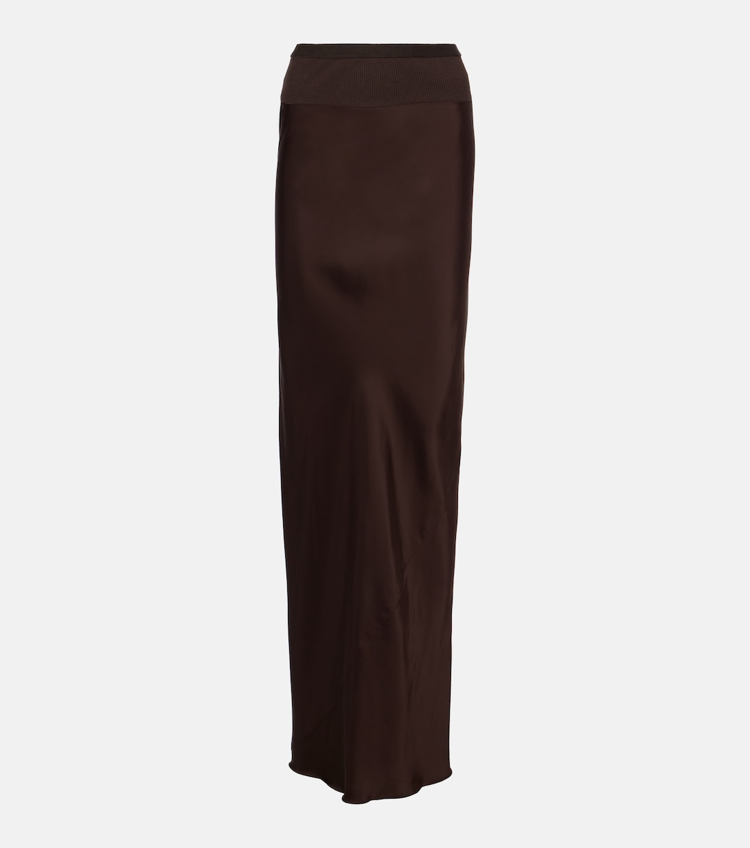 Jupe longue en satin | Rick Owens