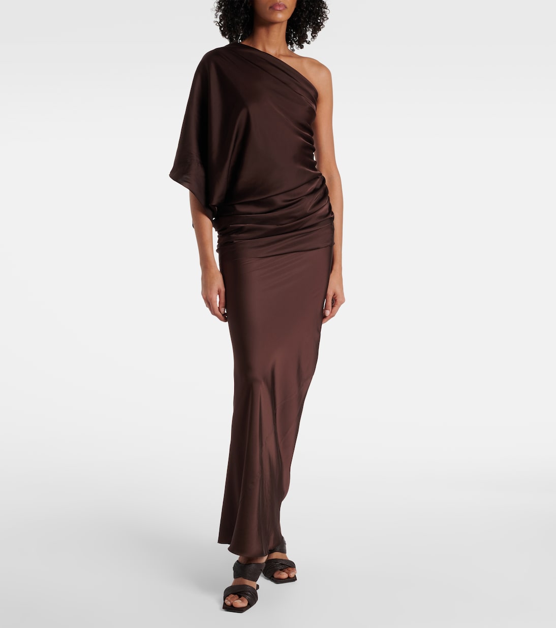 Jupe longue en satin | Rick Owens