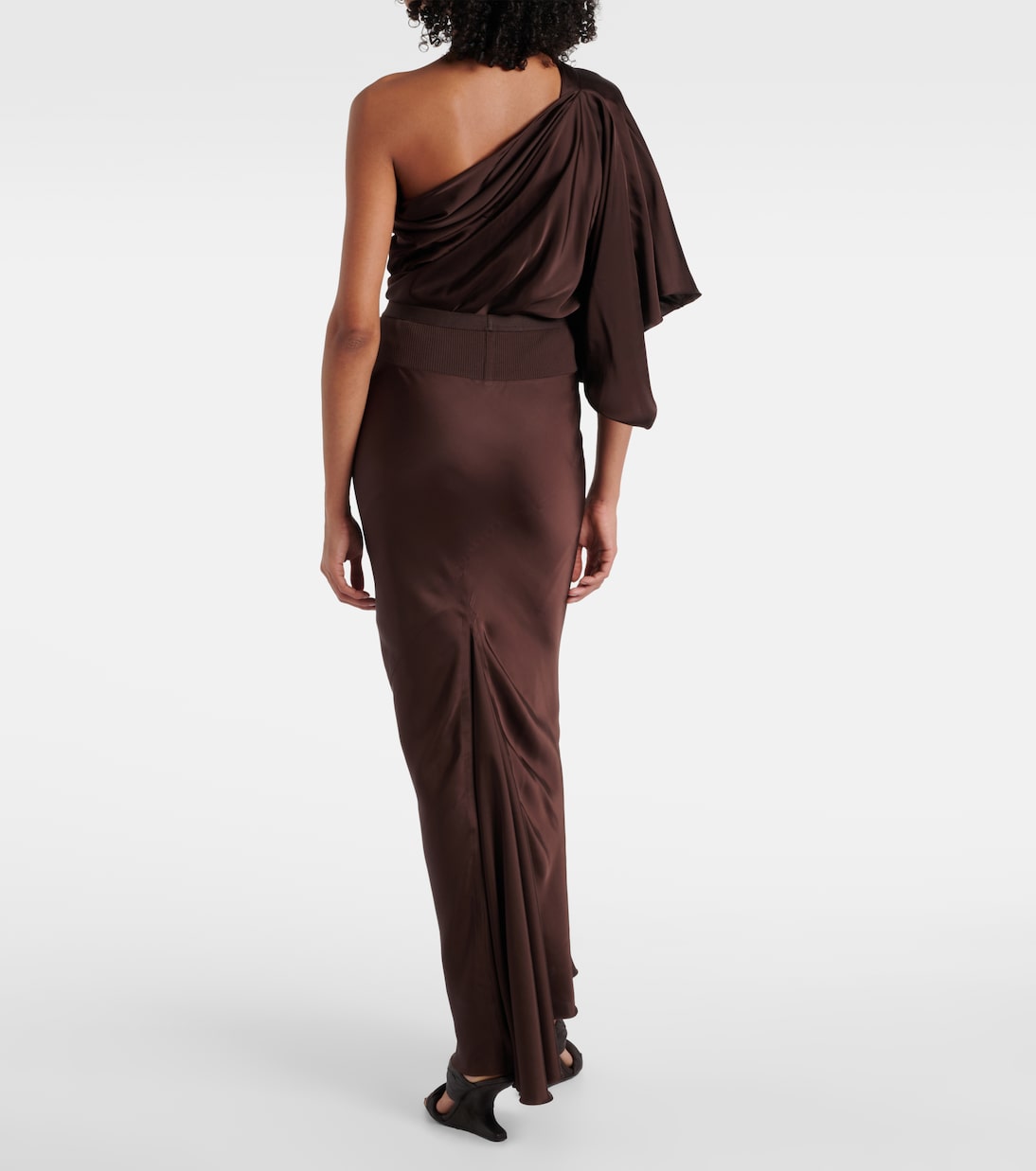 Jupe longue en satin | Rick Owens