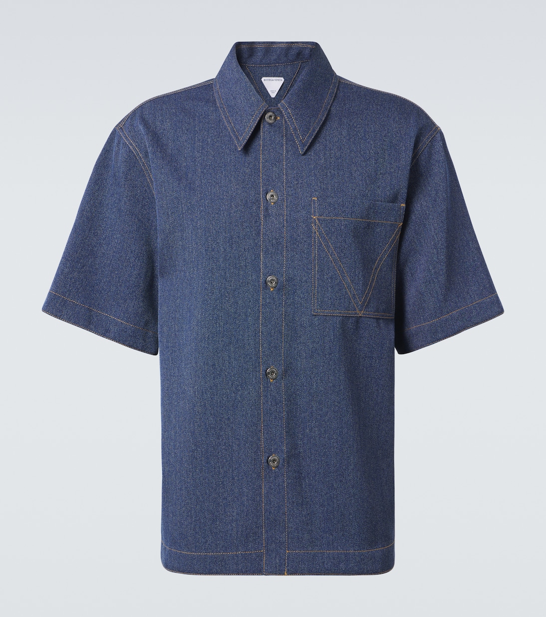 Camicia in maglia di lana e cotone  | Bottega Veneta