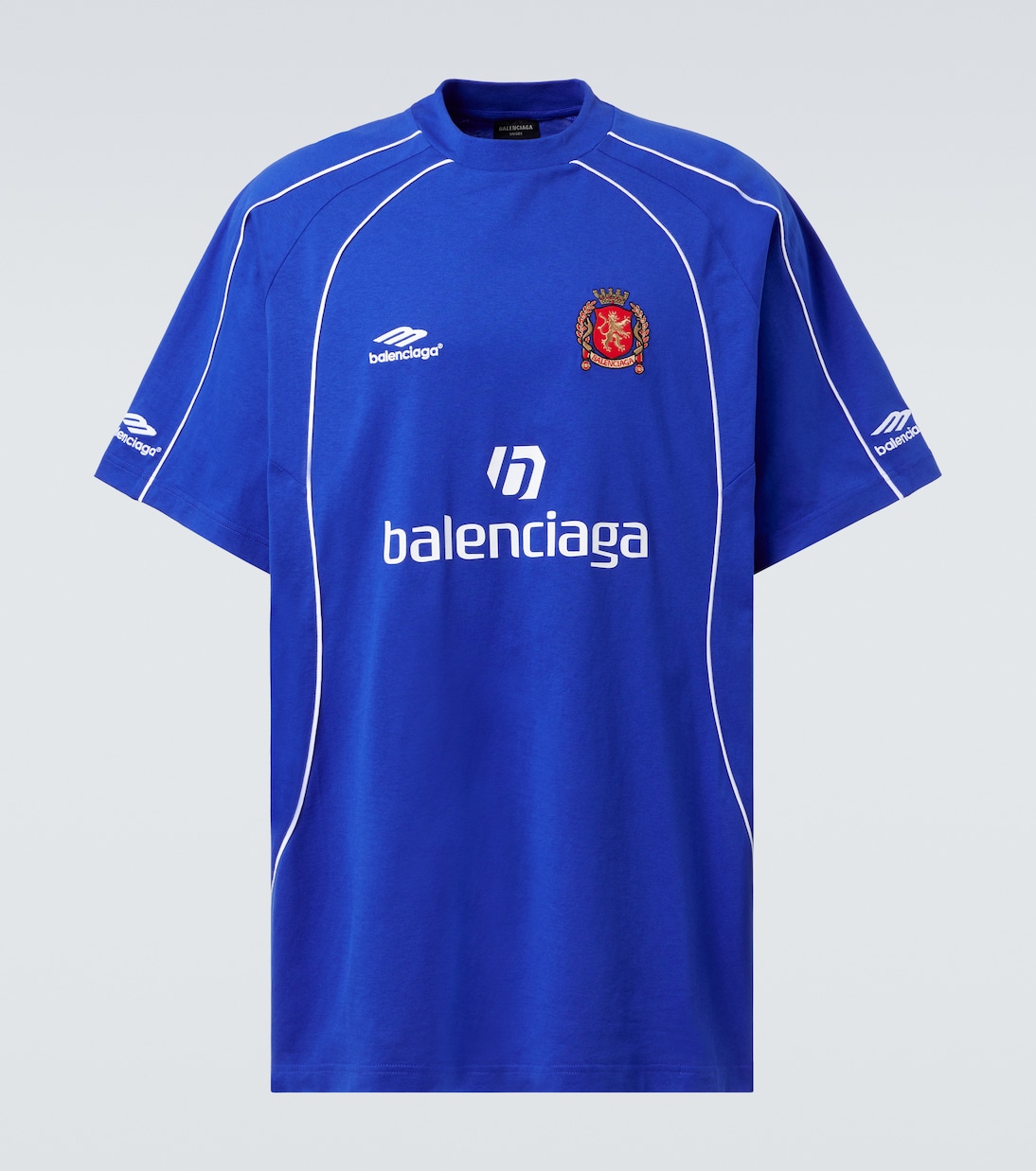 Camiseta en jersey de algodón con logo | Balenciaga