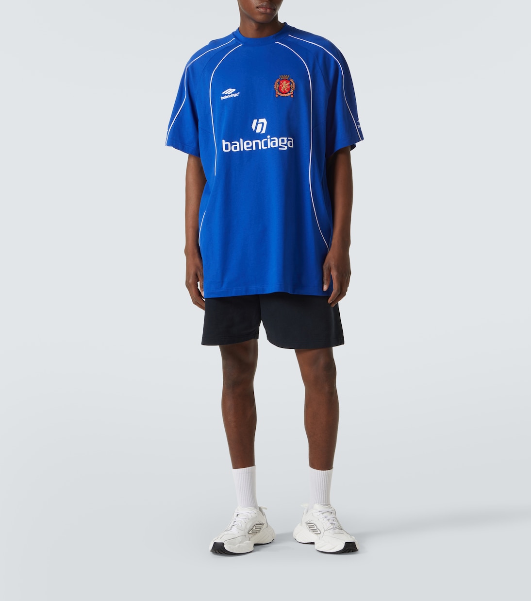 Camiseta en jersey de algodón con logo | Balenciaga