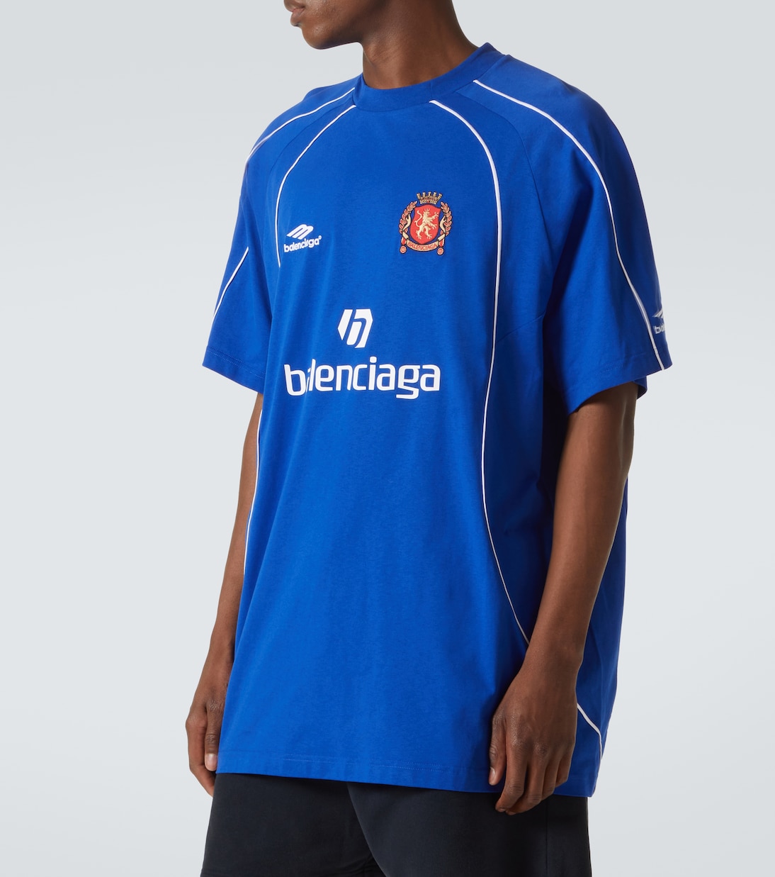 Camiseta en jersey de algodón con logo | Balenciaga