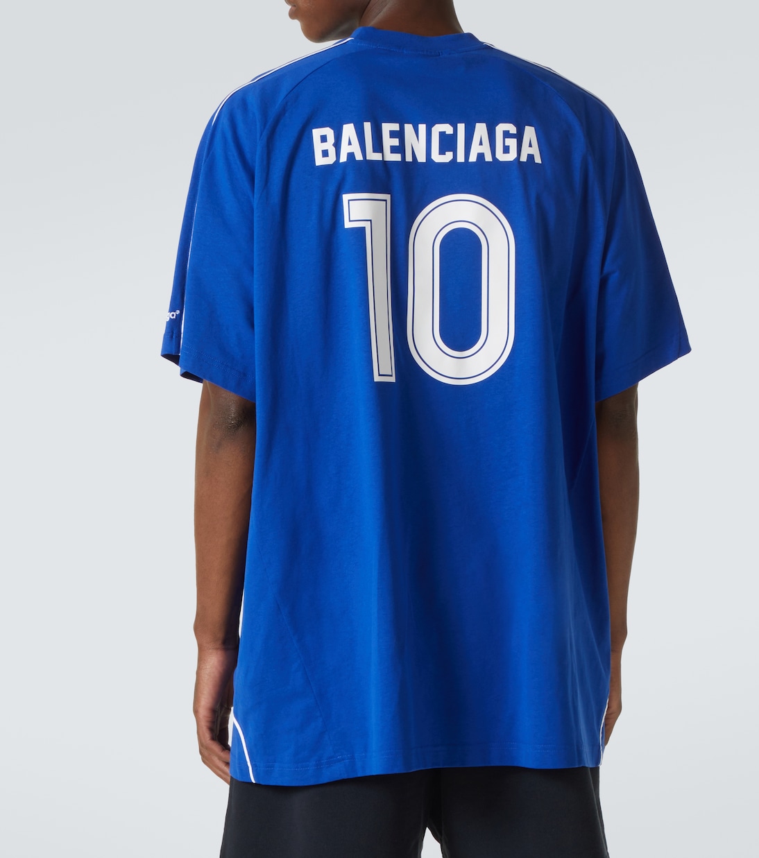 Camiseta en jersey de algodón con logo | Balenciaga