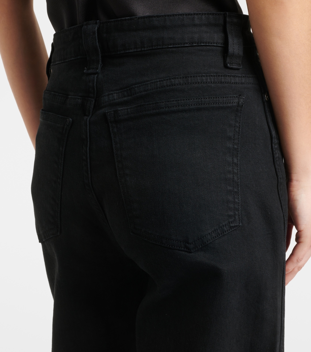 Jeans a gamba larga e vita alta Dane | Khaite