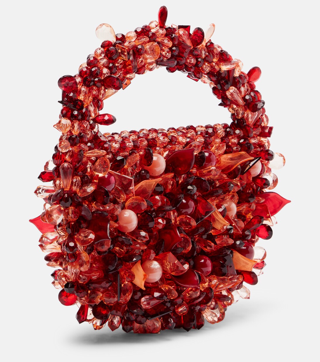 Coral Mini embellished tote bag | Clio Peppiatt