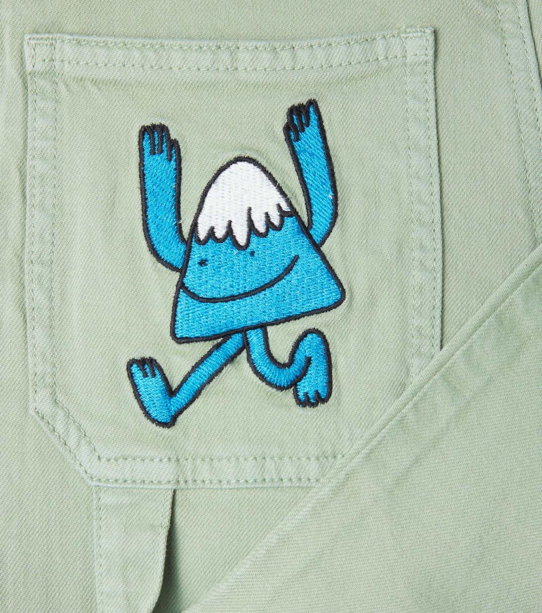 Appliqué cotton-blend cargo pants | Stella McCartney Kids
