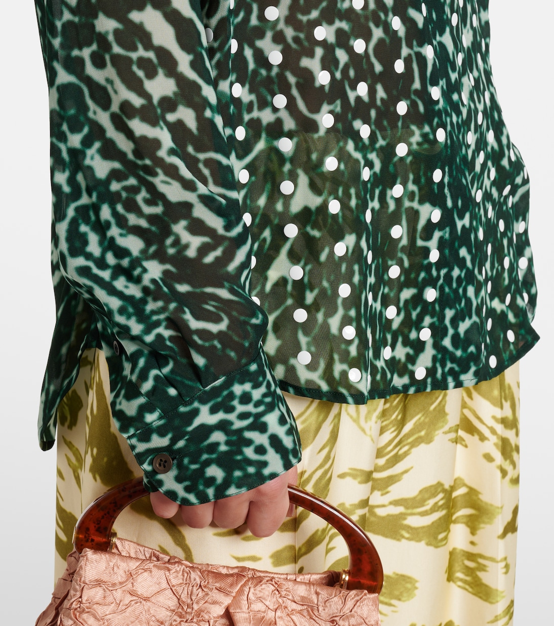 Camicia Chowy semitrasparente con stampa zebrata | Dries Van Noten