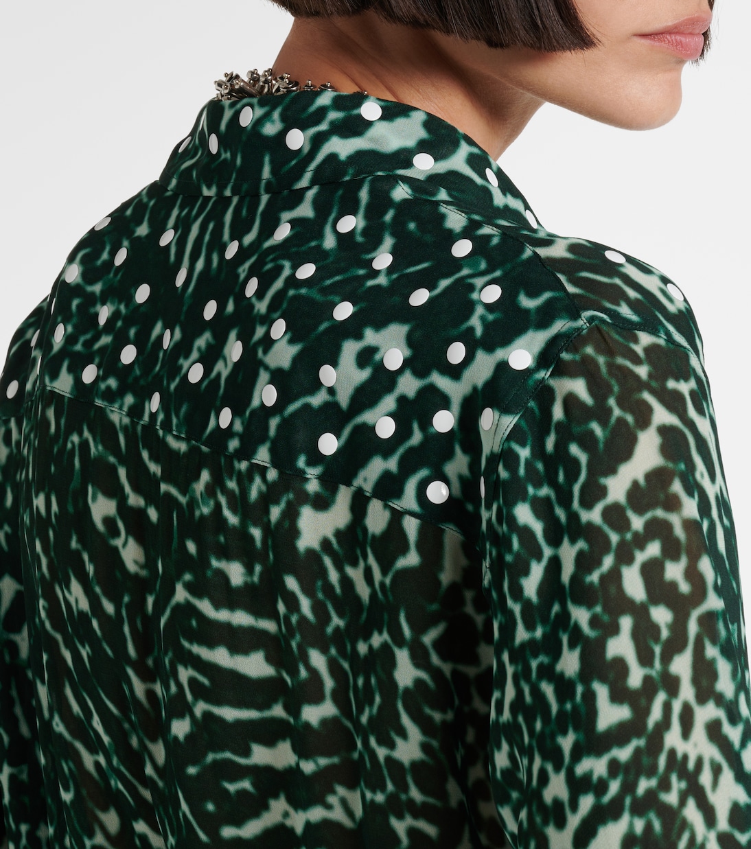Camicia Chowy semitrasparente con stampa zebrata | Dries Van Noten