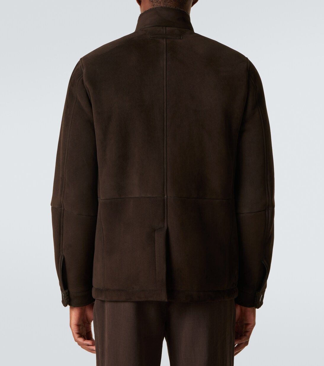 Il Conte shearling-trimmed suede jacket  | Zegna