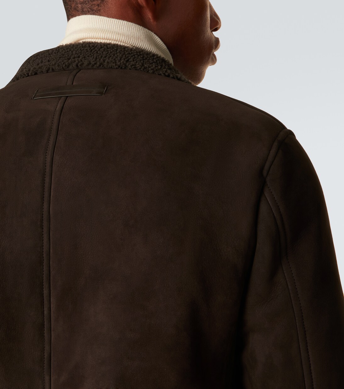 Il Conte shearling-trimmed suede jacket  | Zegna