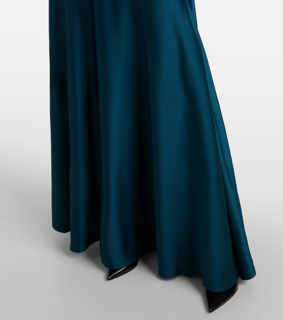 Floral-appliqué satin gown | Erdem